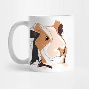 Guinea pig head minimal art, cute cavy Mug